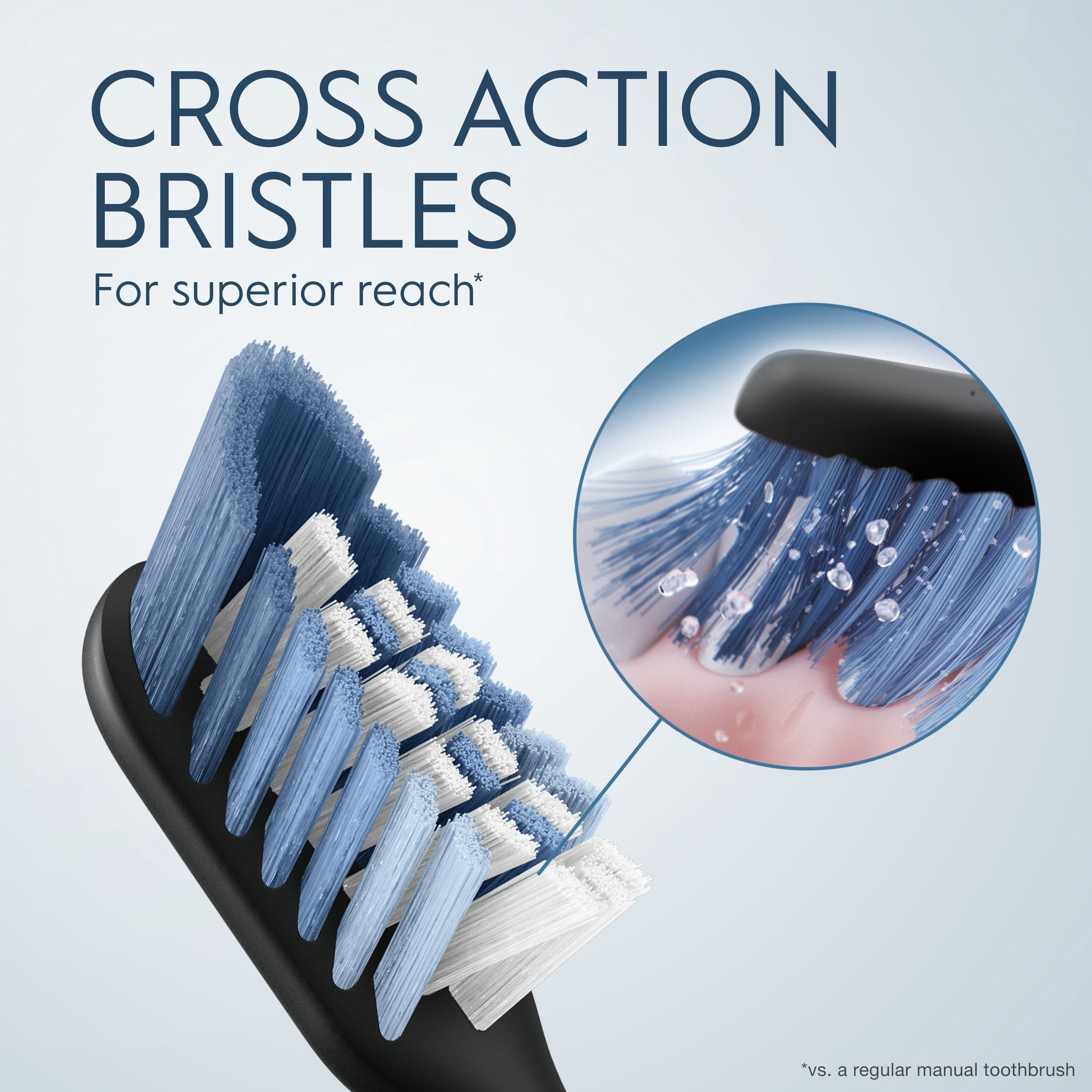 Oral-B Clic Têtes de Brosse de Rechange pour Brosse à Dents Nettoyage Optimal, Noir Lot de 2