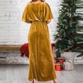 thumbnail image 2 of UPPADA Robe de Cocktail pour Femme à Manches Longues Robe d'Invitée de Mariage Fente Latérale Robe Formelle Évasée Taille Haute Robe de Fête Robe de Bal Robe de Cocktail Offres des Fêtes, 2 of 3