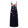 thumbnail image 4 of Ovzne Robes pour Femmes Robe de Plage Robes d'Été pour Femmes Imprimé Sans Manches Col Rond Robe Décontractée Robes Grande Taille Robe Imprimée Liquidation, 4 of 5