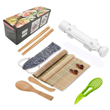 Yeacher Kit de Fabrication de Sushi - Kit Complet de Fabrication de Sushi pour Débutants et Fabricants de Sushi Professionnels,