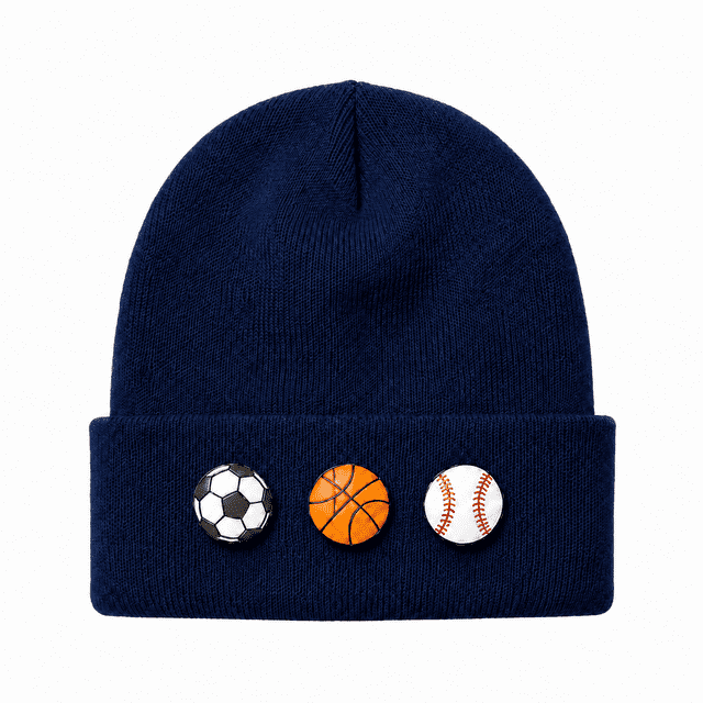 Charms Kids' Winter Beanie with Removable Mix-and-Match Charms