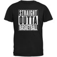 thumbnail image 1 of T-Shirt Noir pour Adulte Straight Outta Basketball, 1 of 1