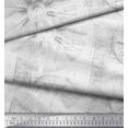 thumbnail image 3 of Soimoi Viscose Chiffon Fabric Elephant & Wheel Panel Printed Craft Fabric by the Yard 42 Inch Wide, 3 of 3