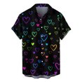 thumbnail image 2 of EGNMCR Chemise à Poche Simple Imprimée pour Homme de la Saint-Valentin, Chemise Décontractée Ample à Poche Imprimée, 2 of 4