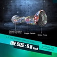 thumbnail image 2 of Hoverboard pour Ados et Adultes (Système hoverstar 2.0), Couleur Chrome et Design Coloré Hooverboard Haut-Parleur Bluetooth Huverboard avec Lumière LED Roues Clignotantes Trottinette Électrique Auto-Équilibrée Certifiée, 2 of 7