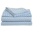thumbnail image 1 of Home Design 1800 Series Ensembles de Draps Rayés d'Hôtel Luxueux (Simple, Bleu), 1 of 1