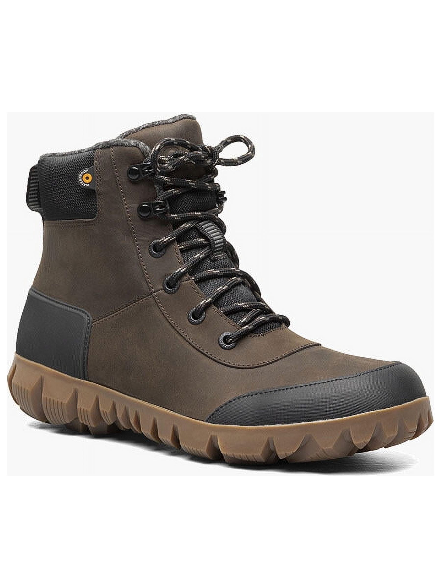 BOGS Men's Arcata Urban Leather Mid Winter Boots Chocolate - 72909-202