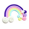thumbnail image 2 of 6pcs Rainbow Decoration Candy Color Decoration Nail art Stars Clouds Soft Pottery Rainbow DIY, 2 of 2