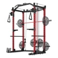 thumbnail image 2 of Yiwa 1600lb Power Cage, Multi-Functional Home Gym Squat Rack with Cable Crossover and Training Attachments, 2 of 10