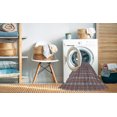 thumbnail image 2 of Ahgly Company Tapis d'Intérieur Lavable en Machine Carré Transitionnel Gris Foncé, 6 Pieds Carré, 2 of 7
