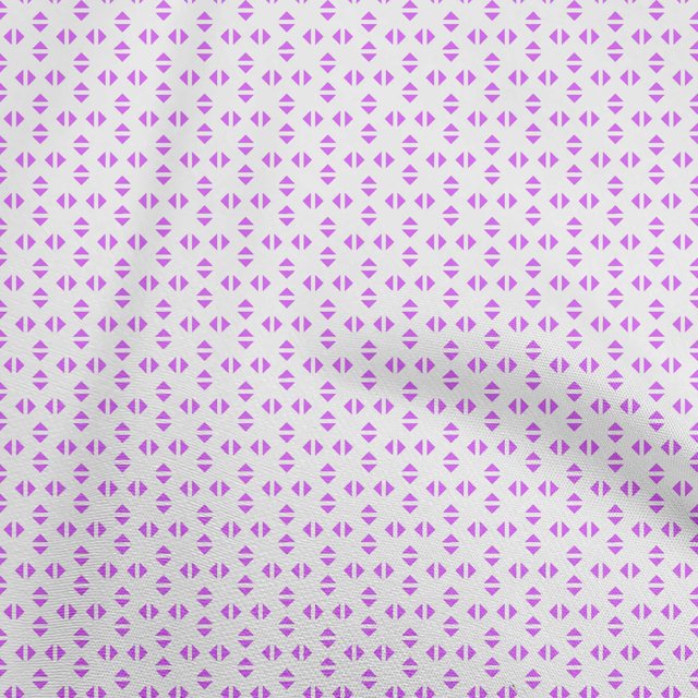 oneOone Cotton Flex Purple Fabric Geometric Craft Projects Decor Fabric Printed By The Yard 40 Inch Wide