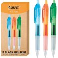 thumbnail image 1 of BIC Intensity Clic Black Gel Pens, Medium Point (0.7mm), 12-Count Pack, Retractable Gel Pens With Comfortable Grip (packaging may vary) (Black), 1 of 3