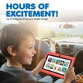 thumbnail image 3 of Contixo Tablette pour Enfants 7 Pouces Modèle 2025 avec Epic! & Lingokids, Tablette Android Éducative pour Enfants 3-12 Ans, 32 Go, Contrôles Parentaux, Étui Antichoc – Rouge, 3 of 9