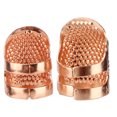 thumbnail image 4 of Thimble Finger Protector, Finger Protector Durable DIY Quilting Tools Orientable Cousing Thumb Protector pour Ménage Gris, Cyan-Bleu, Coloré, Argent, Or Rose, 4 of 8