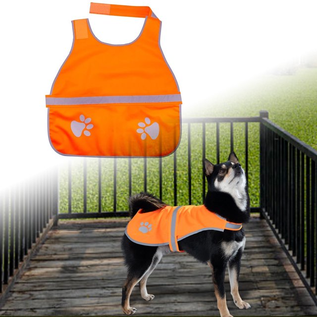 High Visibility Reflective Dog Vest for Night Walking Adjustable Pet Service Harness Outdoor