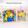 thumbnail image 3 of YAOMOBB Picture Holder DIY Acrylic Photo Frame Burr free Handcrafted Display Frame for Children's Painting, 3 of 5