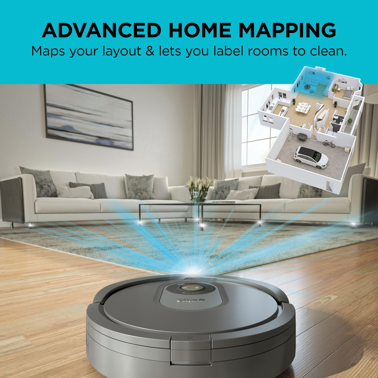 Shark RV2001CA AI Robot Vacuum, Grey