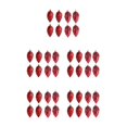 thumbnail image 1 of relayinert 8pieces Tree Decoration Eye-catching Pine Cone Decorations For Festive Red 5Set, 1 of 6