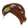 thumbnail image 4 of Aocisk Ethnic -Tied Head Cover Wrap Braid Hat Headwear Baseball Cap Coffee One Size, 4 of 4