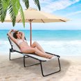 thumbnail image 2 of Costway Chaise Longue Pliante de Patio Portable avec Dossier Réglable, 2 of 10