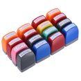 thumbnail image 1 of Unique Bargains Office Stamps Set Self Inking, 16 Pack Pre Inked Message Stamp Refillable Business Stamp Rubber Stamp, 1 of 7