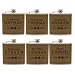 thumbnail image 3 of Personalized Groomsmen, Best Man, Groom Flask Sets - Uniform MPM Style Brown (6), 3 of 4