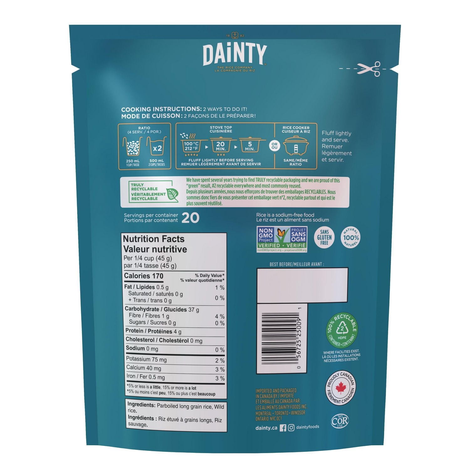 Dainty Long grain & Wild rice blend