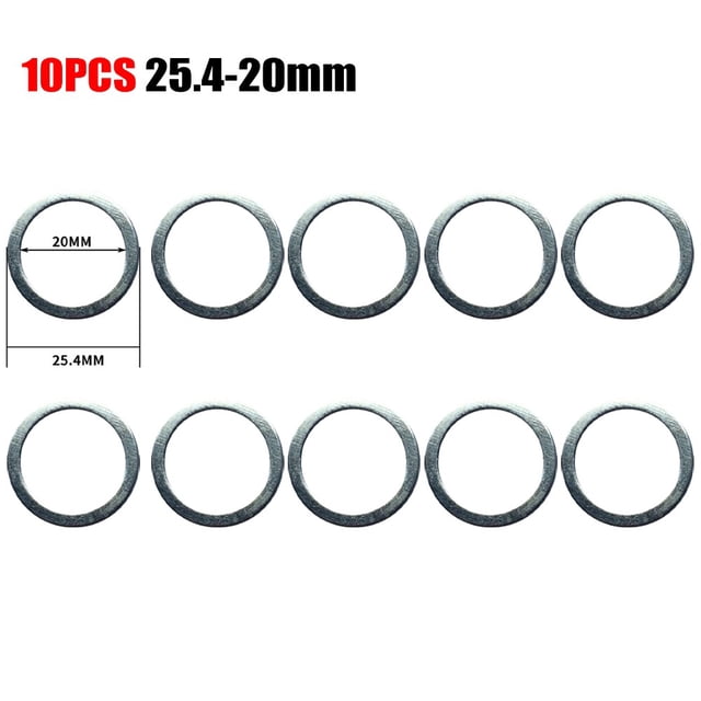 10Pcs Saw Blade Reducing Ring Washers 16/20/22/25.4/30/32Mm Conversion Ring Cutting Disc Aperture Gasket Inner Hole Adapter Ring