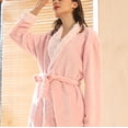 thumbnail image 4 of AherBiu Womens Robes Fuzzy Fleece Warm Robes Soft Winter Plush Long Bathrobes Housecoat with Pockets, 4 of 6