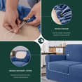 thumbnail image 5 of CHUN YI Stretch Checks Spandex Sofa Cover Separate Backrests Cushions Cover Slipcover, 5 of 5
