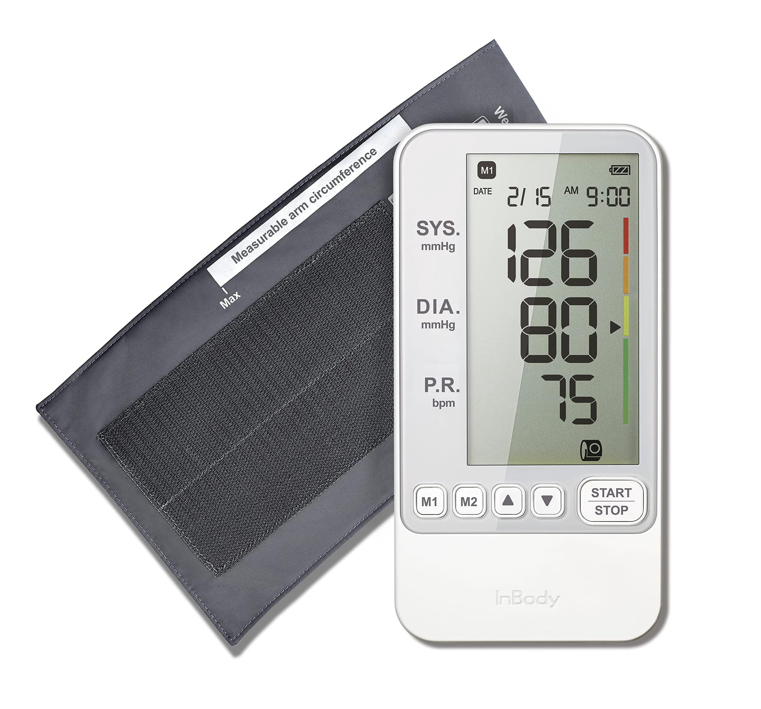 InBody at-Home Automatic Blood Pressure Monitor BP170 - High Blood Pressure Monitor with One-Touch Cuff, for Home and Professional Use, Large Digital Display
