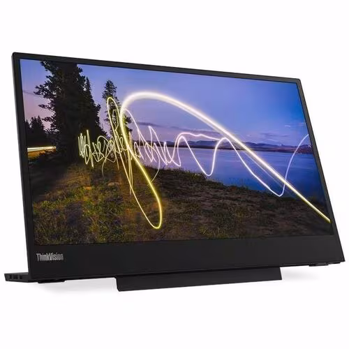 Lenovo ThinkVision M15 16", 1920 x 1080, Raven Black, 62CAUAR1UZ