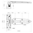 thumbnail image 2 of SK2-1460 Walk-In Cooler or Freezer Walk in Door Hinge, 2 of 9