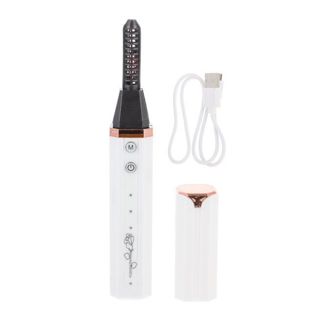 Shisuyan Electric Eyelash Curler White 1Set 5.7x0.9x0.9In