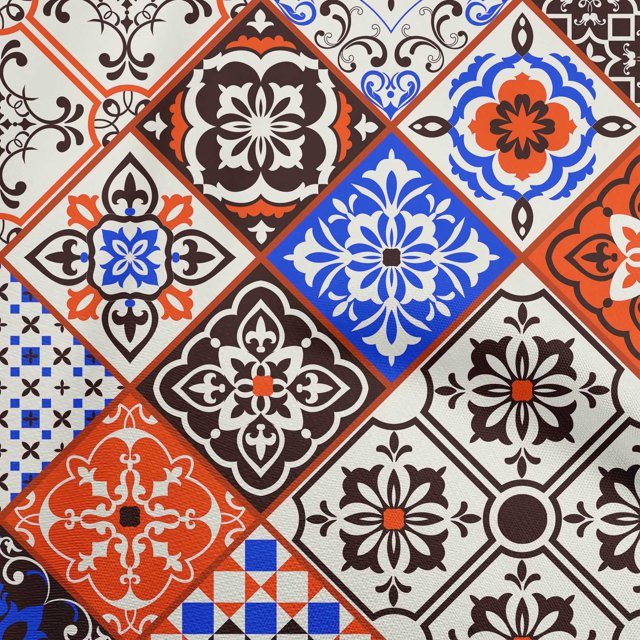 oneOone Viscose Jersey Brown Fabric Abstract Traditional Sewing Craft Projects Fabric Prints By Yard 60 Inch Wide
