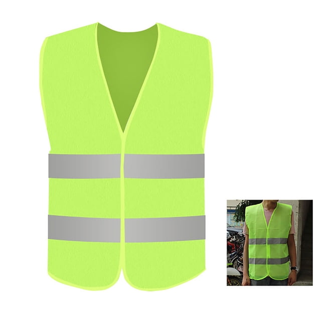 High Visibility Reflective Vest for Traffic and Outdoor Activity Versatile Work Sport Jacket Suitable for Running Cycling Hiking and Walking