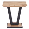 thumbnail image 2 of Modern MDF & Metal Accent Table - Natural & Black, 2 of 8