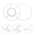 thumbnail image 3 of 2 Ensembles de Bagues d'Abat-jour Support de Cadre Accessoire, 3 of 8