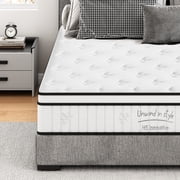 Newest Full Mattress 12 Inch, Memory Foam Mattress with Pocket Spring, Soft & Comfortable Medium Firm