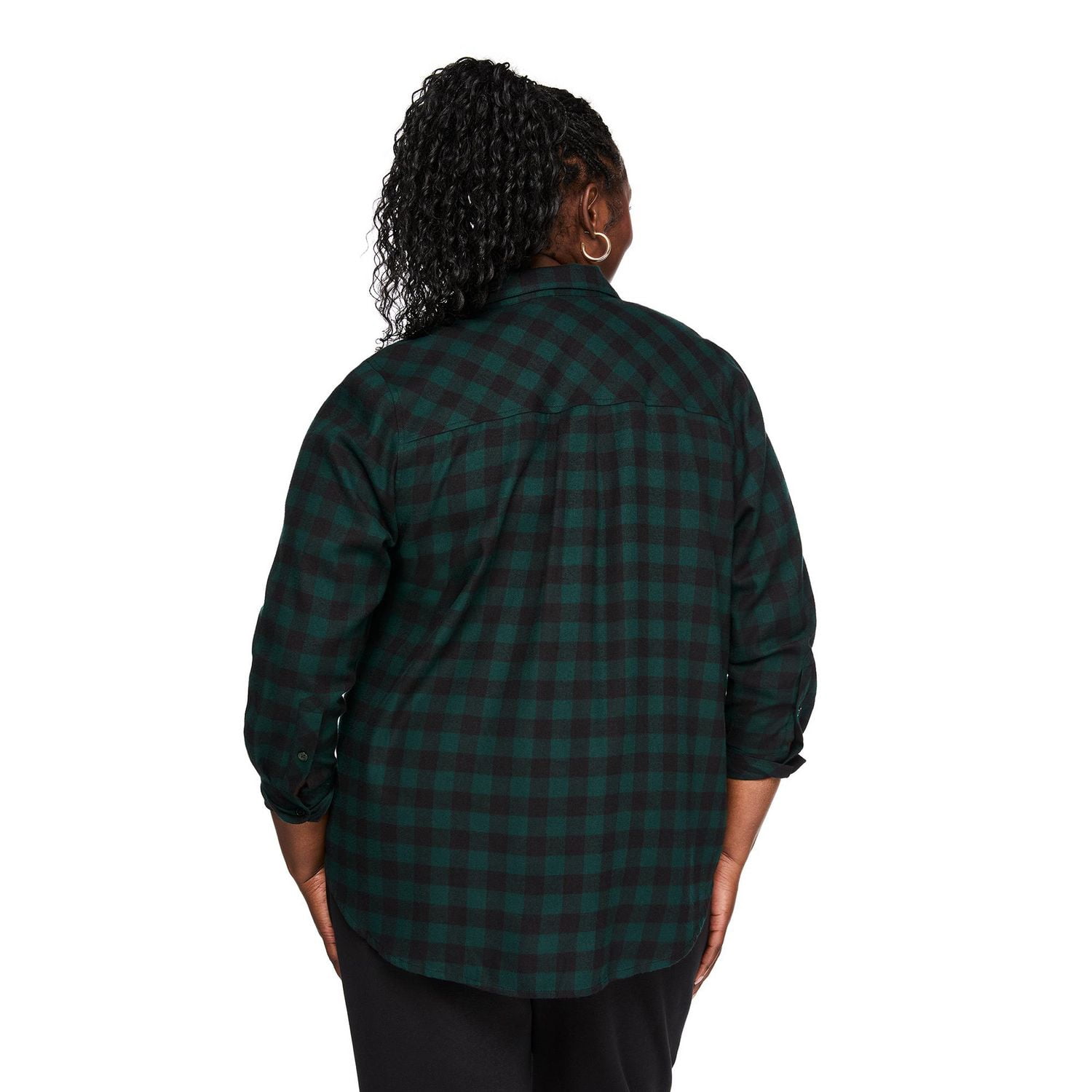 Lane Bryant Women's Plus Plaid Button-Up Shirt