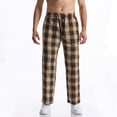 thumbnail image 3 of asjyhkr Mens Pajama Pants Drawstring Elastic Waist Lightweight Lounge Trousers with Pockets, 3 of 5