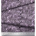 thumbnail image 2 of Soimoi Purple Viscose Chiffon Fabric Leopard & Wild Animal Skin Decor Fabric Printed BTY 42 Inch Wide, 2 of 3