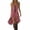 Pink# dresses for women, variant on Oksale Western Dress for Women Cowgirl Vintage Lace Belted Sleeveless Midi Sundress Spaghetti Strap High Low Hem Cocktail Dress for Holiday Black S
