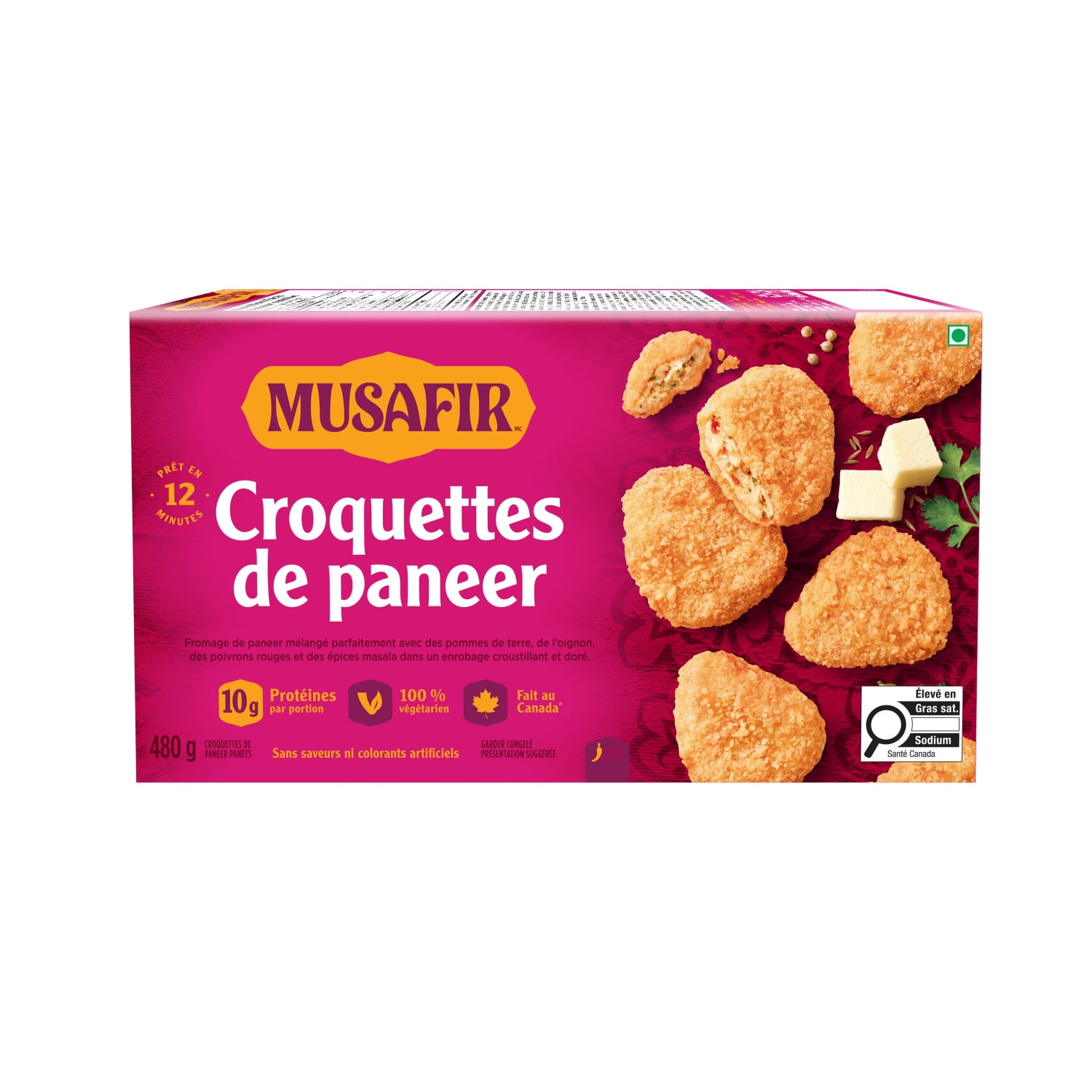 Musafir Croquettes de paneer 480G