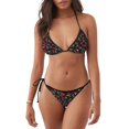 thumbnail image 1 of Xecao Ripe Red Cherry for Women's Two-Piece Swimsuit Adjustable Ties Removable Cups Beachwear for Pool Vacation, 1 of 6