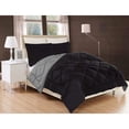 thumbnail image 2 of Elegant Comfort Black Microfiber Comforters, Full/Queen (3 Counts), 2 of 2