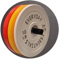 thumbnail image 4 of Everyday Essentials Color Coded Olympic Bumper Plate Weight Plate with Steel Hub, 35 Lbs. (Single Plate), 4 of 7