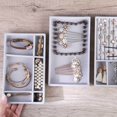 thumbnail image 4 of Velvet Jewelry Display Tray Earrings Bracelets Storage Organizer for Necklace Stackable Velvet Empty Tray, 4 of 8