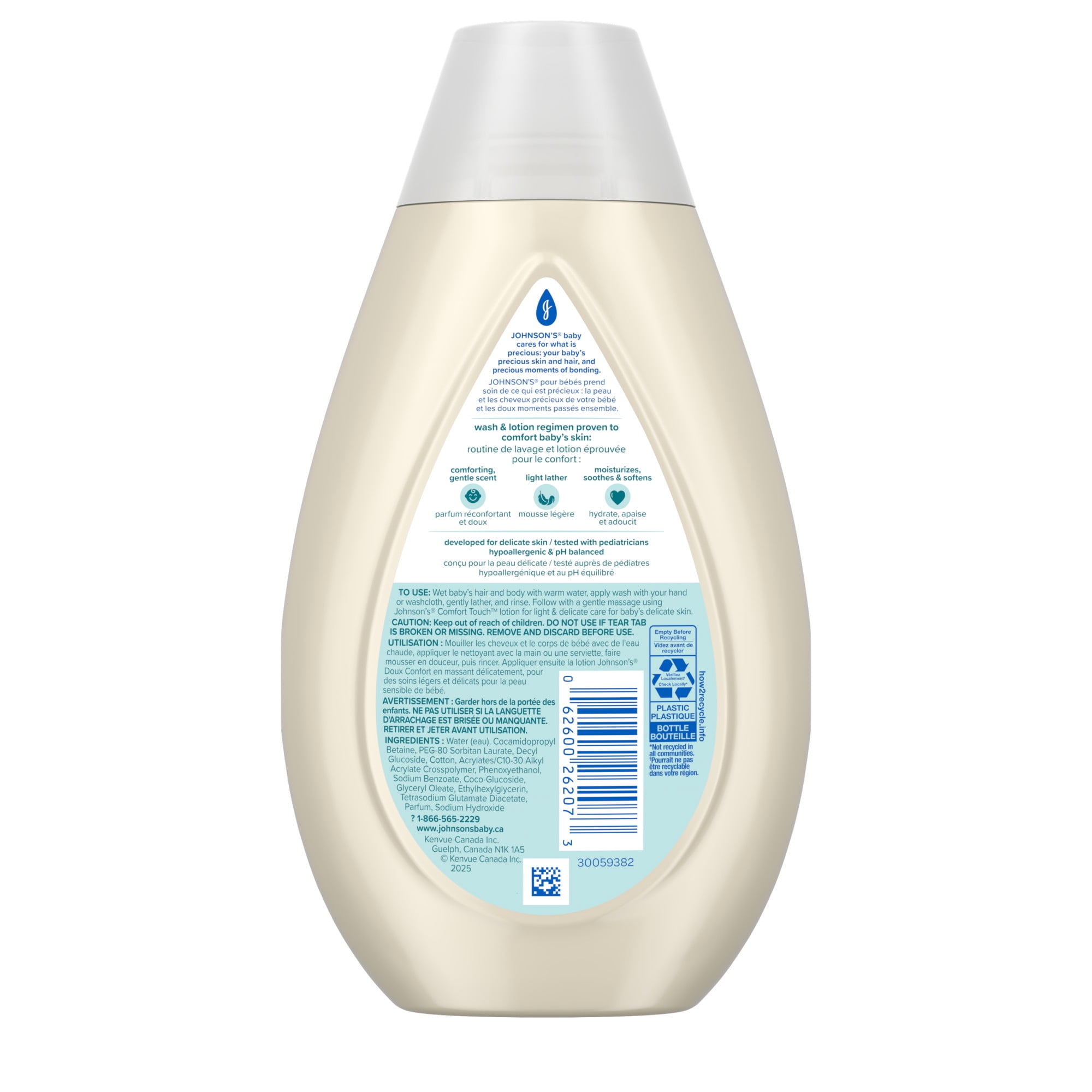 Johnson's Baby, Cottontouch, Newborn Wash & Shampoo, 400ml