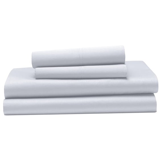 Ensemble de draps 100 % coton à contexture de 400 fils Hometrends, satin de coton